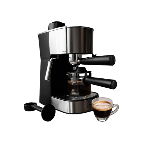 La mejor comparación de Cafetera Oster Espresso y Capuccino que puedes comprar esta semana. 46 BOGNER- Cafetera espresso capuccino de 4 tazas para café molido BCM35 fabricada en acero inoxidable. Capacidad de tanque 470ml. Diseño moderno con frente ovalada
