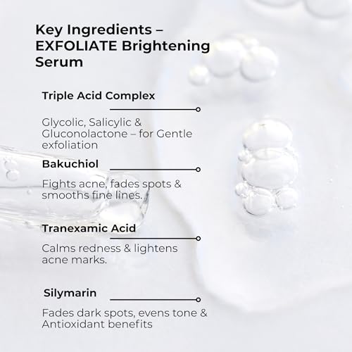 Image of THE FACECRAFT PROJECT Vitamin C Gentle Exfoliate Serum for Unisex Adults, All Skin Types, Lightweight & Non-Greasy Feel, Daily Use for Hydration, Skin Renewal & Brightening (30ml)