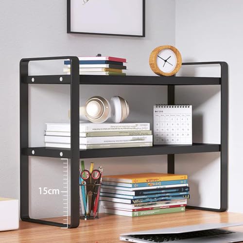 Sidianban USSNJ Desktop Organizer Shelf Office Storage Rack Computer Desk Bookshelf Adjustable Display Shelf thumb #2