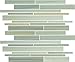 4" x 6" Sample - Reflections Hand Painted Linear Glass Mosaic Tiles