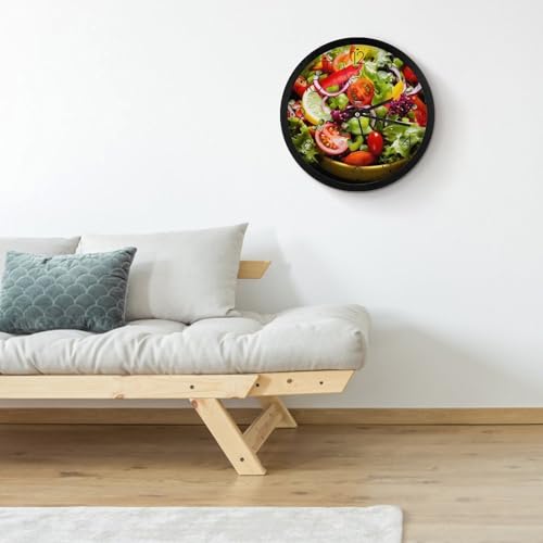 Horloge murale numérique décorative colorée contre les bruits de tic-tac - 5