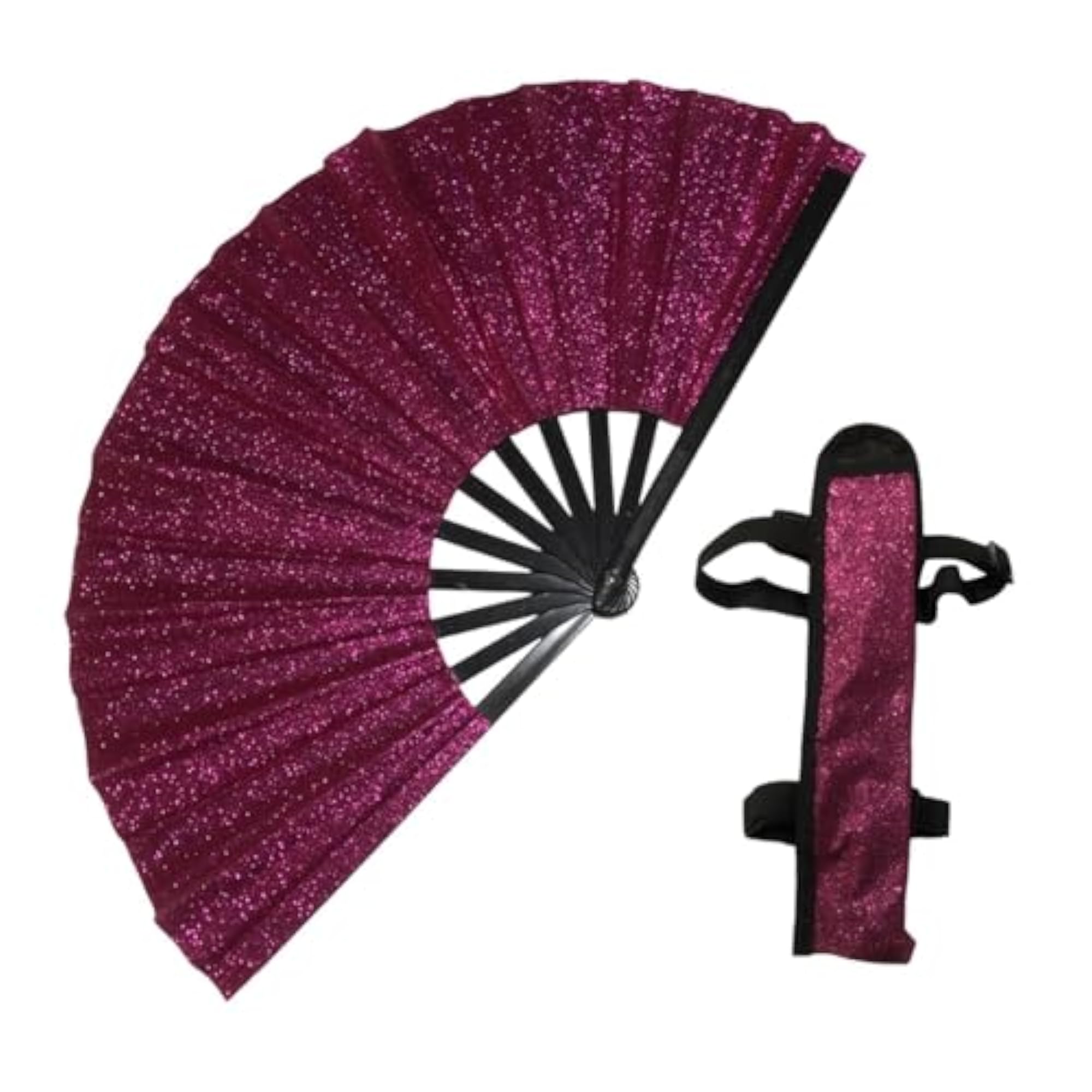 Folding Glitter Chinese Kung Fu Fan