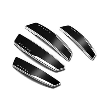 Semaphore Car Door Guard & Scratch Protector High Glossy Set of 4(Black) for Tata Nexon