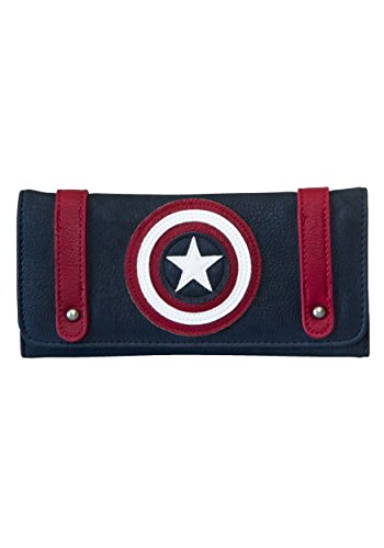 Marvel Captain America Wallet Navy, One Size