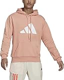 adidas Men's Sportswear Future Icons Three Bar Hoodie, Ambient Blush, X-Large