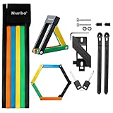 Nurbo Faltschloss Fahrrad 80cm, Geharteter Stahl Sicherheitsstufe C, Wasserdicht Fahrradschloss mit Schlüssel, Anti-Diebstahl Schloss für E-Bike, Motorrad, Roller