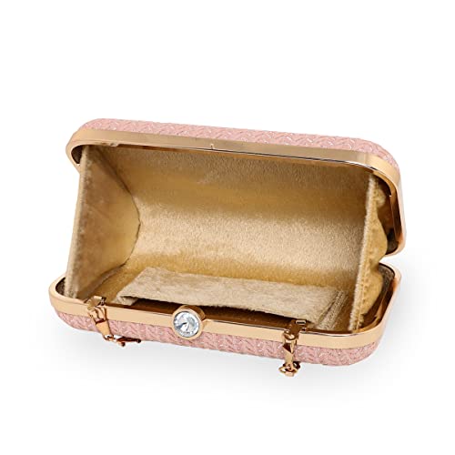 Image of ESBEDA Glitter Shine Oval shape Clutch Solid Pattern For Women | Gift For Women