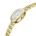Diaofendi Petite Vintage Oval Gold Women’s Watch, Waterproof Elegant Watch with Japanese Quartz Movement, Adjustable Strap with Tool (D36322-Gold Silver)