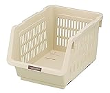 JapanBargain Japanese Stackable Bin Kitchen Stocker #6089, White