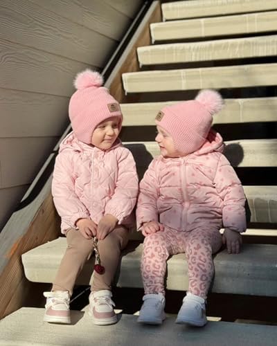 FURTALK Toddler Winter Hat Baby Pom Pom Beanie Boys Girls Kids Knitted Fleece Lined Cap4