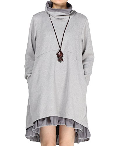 Vogstyle Donna Maglione a Manica Lunga di collo