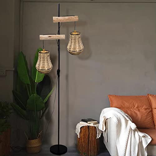 3-Pack Rattan Woven Lamp Shade,Rustic Farmhouse Lampshades,Natural Hand Crafted Lampshade Vintage Beside Light Cover Fixture For Living Room Bedroom Home Office Decor #TOP6