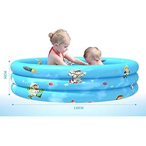 Opblaasbaar zwembad, familiezwembad, kinderzwembad voor zwemmen, spelen, slapen, kinderbadje, zwembad, rond zwembad voor kinderen vanaf 3 jaar, voor tuin en outdoor