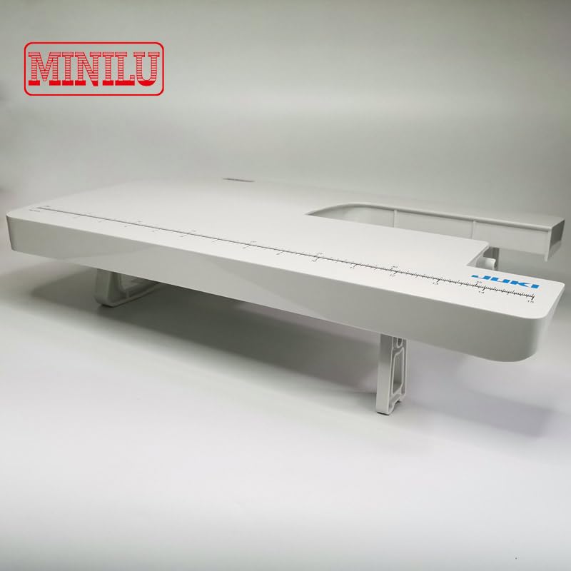 Side view of the Phicus sewing machine extension table showing its support legs.