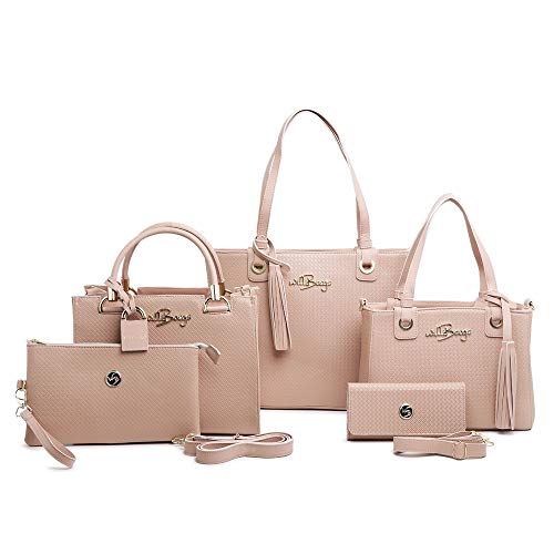 Bolsa Feminina Lorena Sacola Carteira Kit 5 Peças Willibags (Nude)