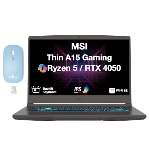 Image of msi Thin A15 Lightweight Gaming Laptop 15.6 inch 144Hz IPS FHD Matrix Display