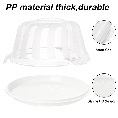 Lawei Cake Carrier With Handle, Round Cake Container Up To 9 Inch Cake, Cake Keeper Pie Carrier With Cover For Transport #TOP2