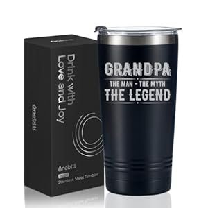 Onebttl Grandpa Christmas Gifts Tumbler from Granddaughters and Grandsons, Birthday Father’s Day Gift from Grandchild…