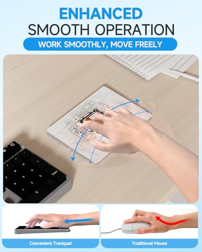 Homiguar Wireless Bluetooth Trackpad for Windows 10 & 11, 3-in-1 Connectivity Modes,High Precision Control, Portable Multi-Touch Gestures touchpad for PC & Laptop