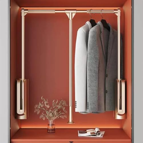 Tringle de penderie réglable en aluminium pour ranger les vêtements de saison