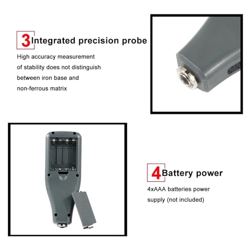 Medidor de Espesor de Pintura Automotriz 0-1300μm miniatura 6