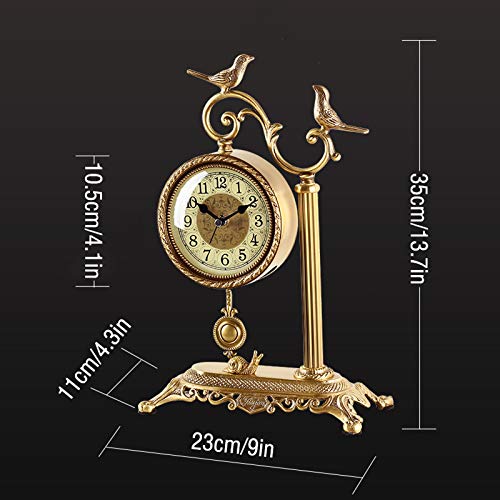 Reloj de asiento vintage para decorar la mesa de una sala de estar elegante 3