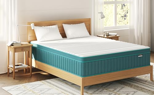 Firm Full Mattress, 14 Inch Cooling-Gel Memory Foam & Pocket Spring Hybrid Mattress,Firm Feel,Full Bed Mattresses in a Box, CertiPUR-US Certified