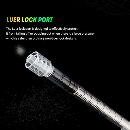 Image of 1ml Syringe 25G 1 inch Luer Lock Needle Lab Disposable Sample Syringes, 20 Pack