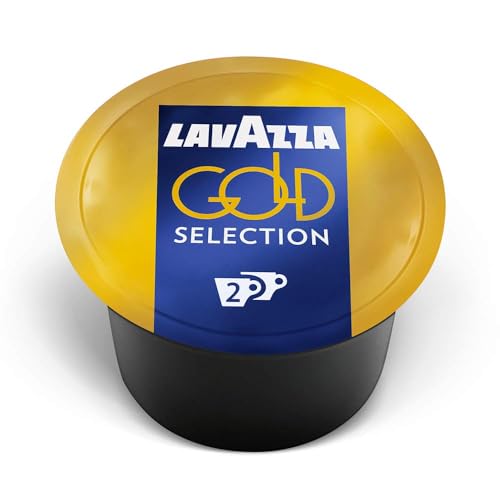 Image of Lavazza Blue Gold Selection Double Shot Espresso Capsules, Arabica and Robusta Blend, Compatible with Lavazza Classy Machines (100 Capsules)