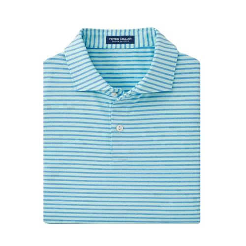 PETER MILLAR Men's Crown Crafted Miles Performance Jersey Polo Large XL, Cash