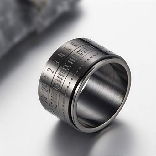 HIJONES Anello Digitale Girevole da Uomo in