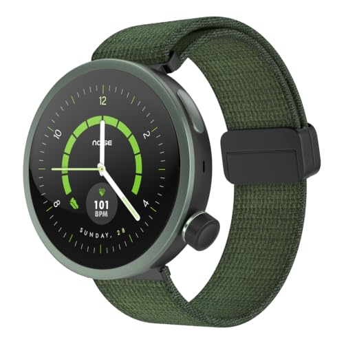 Image of Noise Alt Watch 1 Smart Watch 1.32 inch AMOLED Display, Built-in GPS, AI Suite, Functional Rotating Crown, 1000NITS Brightness, Upto 14 Days Battery - Chosen Green