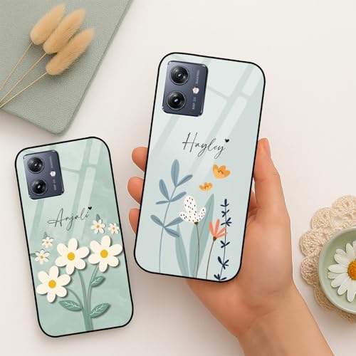 Image of COLORflow Back Cover Compatible with Motorola Moto G54 5G / G64 5G | Floral Family Customized | Shockproof TPU Bumper with Camera Protection Back Cover Compatible with Motorola Moto G54 5G / G64 5G