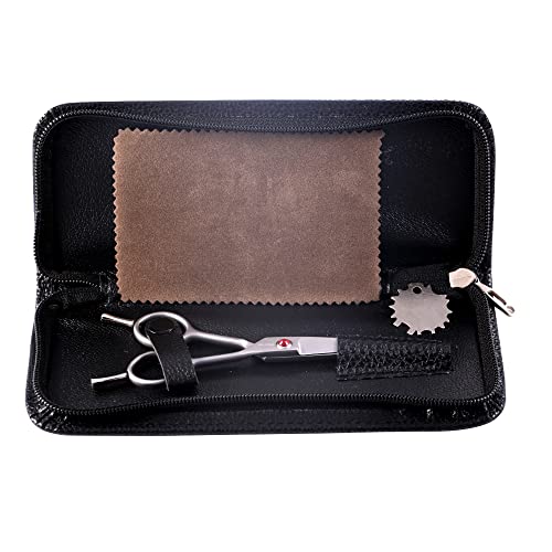 Fogosp 4.5" Curved Dog Scissors For Grooming Face And Paws With Safety Round Tip For Small Dogs Face Paw Ears Trimmer Professional Small Cat Grooming Shears (4.5" Curved, Gray) #TOP6