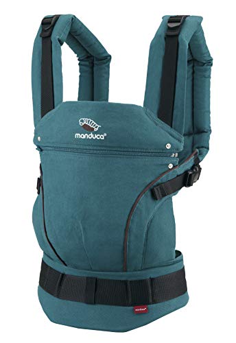 manduca First Portabebe > HempCotton petrol-bruin < babydrager met ergonomische riem & verlenging voor rug, riet en… - Image 3