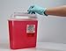 Oakridge 5 Quart - Sharps Disposal Container with Mailbox Style Lid