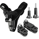 モーターサイクルヘルメットチンストラップマウントはgo-proHero 10/9/8/7 /（2018）/ 6/5 Black、Session 4、Hero 3、DJI Osmo Action、Insta360 ONE R、AKASO/Campark/YIなどと互換性があり