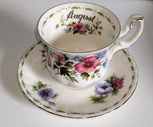 Tazza da collezione/Royal Albert/agosto - agosto / 1 tazza e 1 piattino/originale/Bone China /