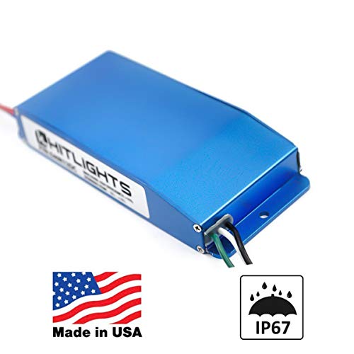 HitLights Waterproof 60 Watt Dimmable LED Driver, 12V Electronic Transformer - 110V AC