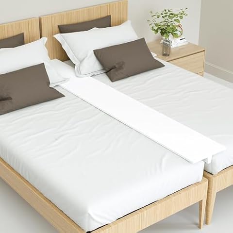 Bed Bridge Twin to King Bed Converter Kit - Split Twin XL to King Mattress Gap Filler for Adjustable Bed, Mattress Bed Connector with Washable Cover for Guests Stayovers,Family Room Vacation Rentals Cover