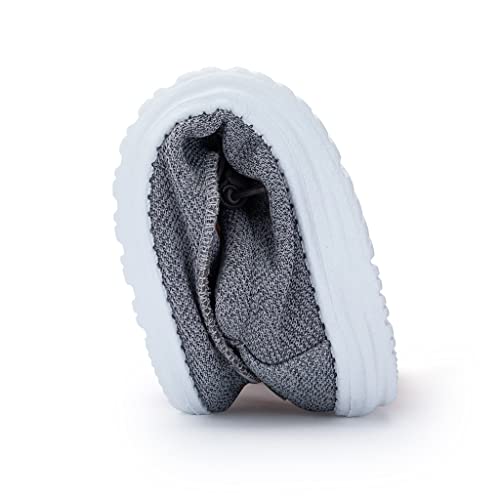 Image of Hey Dude Men's Wally Free Moccasin, Grey White, 12