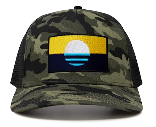 Image of International Tie City Hat for Men and Women, Adjustable Snapback Trucker Baseball Cap with Embroidered Patch