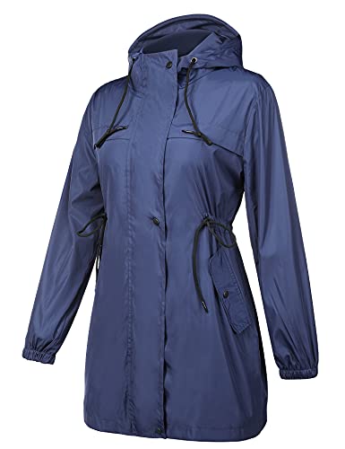 Irevial Giacca Impermeabile Donna, Giacca Leggera