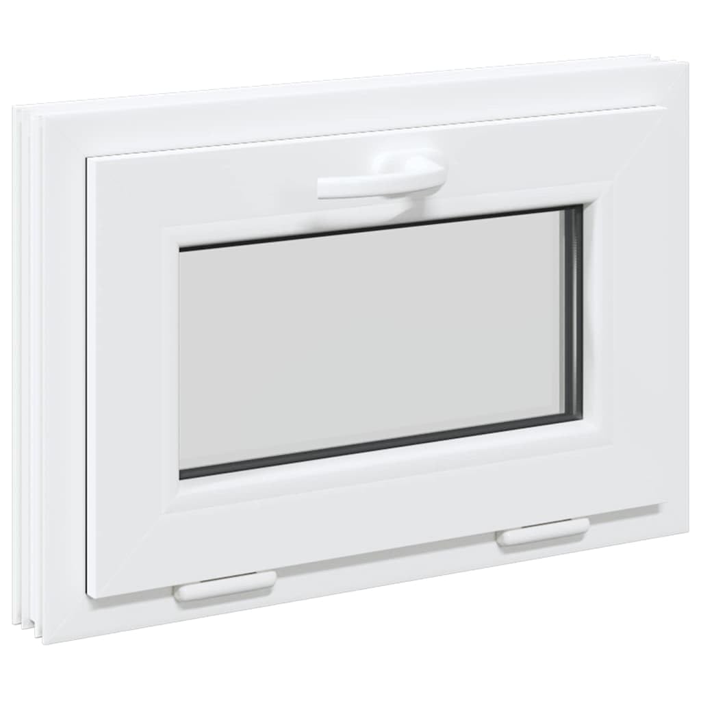 vidaXL Ventana de sótano RISOR 60x40 cm oscilobatiente 2 Cristales, Ventana de Salida, Ventana de tolva, Ventana en el sótano, Pozo de Ventana