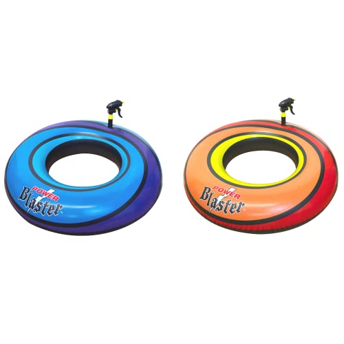 Swimline Powerblaster Dual Squirter Innertube Set, red/Blue, 8'