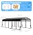 12x25FT Heavy Duty Metal Carport Canopy - Reinforced Galvanized Steel Frame, All-Weather Protection, Easy Assembly Car Port Shelter for Vehicles, Boats & Tractors