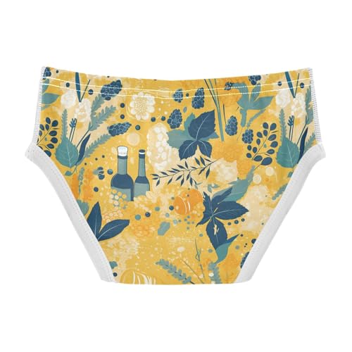 visesunny Boys Potty Training Underwear Flower Grape Beer Breathe Cotton Briefs Size 2T-8Y for Toddler2