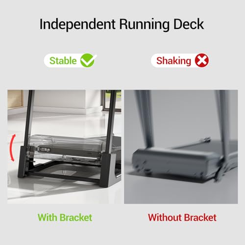 Image of Foldable Incline Treadmill with 20% Auto Incline for Small Spaces Apartments, 3.5 /4.0HP 400LBS Capacity Under Bed Treadmill, Portable Running Machine for Home Workout
