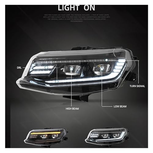 Faros LED Camaro 2016-2019 con DRL y proyector Angel Eye LHD 4