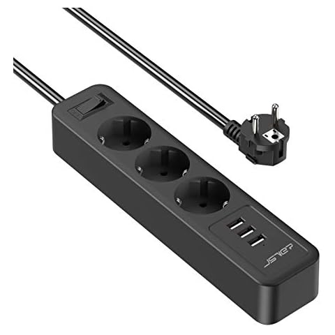 JSVER Multiprise USB 3 Prises Cover